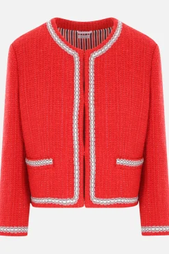 Women THOM BROWNE tweed cardigan jacket