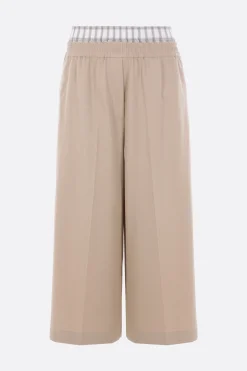 Women LOEWE twill cropped trousers
