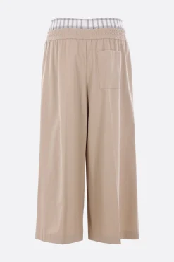 Women LOEWE twill cropped trousers