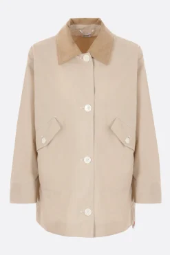 Women THOM BROWNE typewriter cloth gardening coat