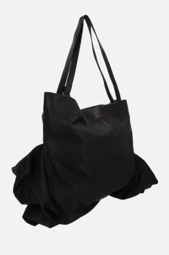 Women DISCORD YOHJI YAMAMOTO Unevenness tote bag in grainy leather
