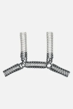 Women NOIR KEI NINOMIYA vest with metal spheres and safety pins