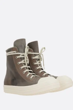 RICK OWENS Vintage high-top sneakers in vintage leather
