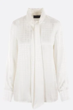 Women 10 CORSO COMO viscose shirt with lavallière