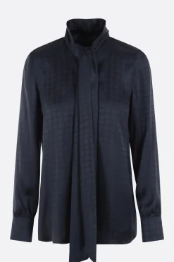 Women 10 CORSO COMO viscose shirt with lavallière