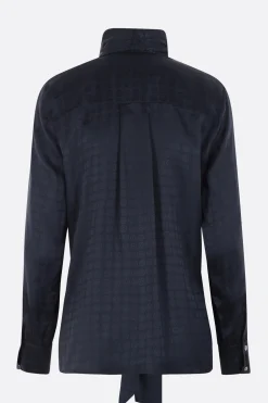 Women 10 CORSO COMO viscose shirt with lavallière