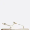Women ROGER VIVIER Viv' By The Sea sandals in metallic leather