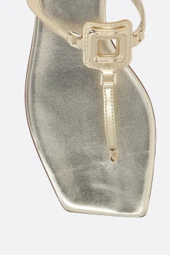 Women ROGER VIVIER Viv' By The Sea sandals in metallic leather