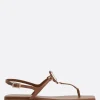 Women ROGER VIVIER Viv' by the Sea thong sandals in smooth leather