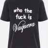 Women VAQUERA Who TF t-shirt in cotton