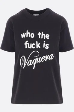 Women VAQUERA Who TF t-shirt in cotton