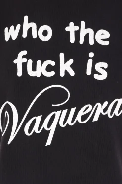 Women VAQUERA Who TF t-shirt in cotton