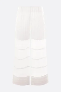Women ROISIN PIERCE wide-leg cotton and organza trousers