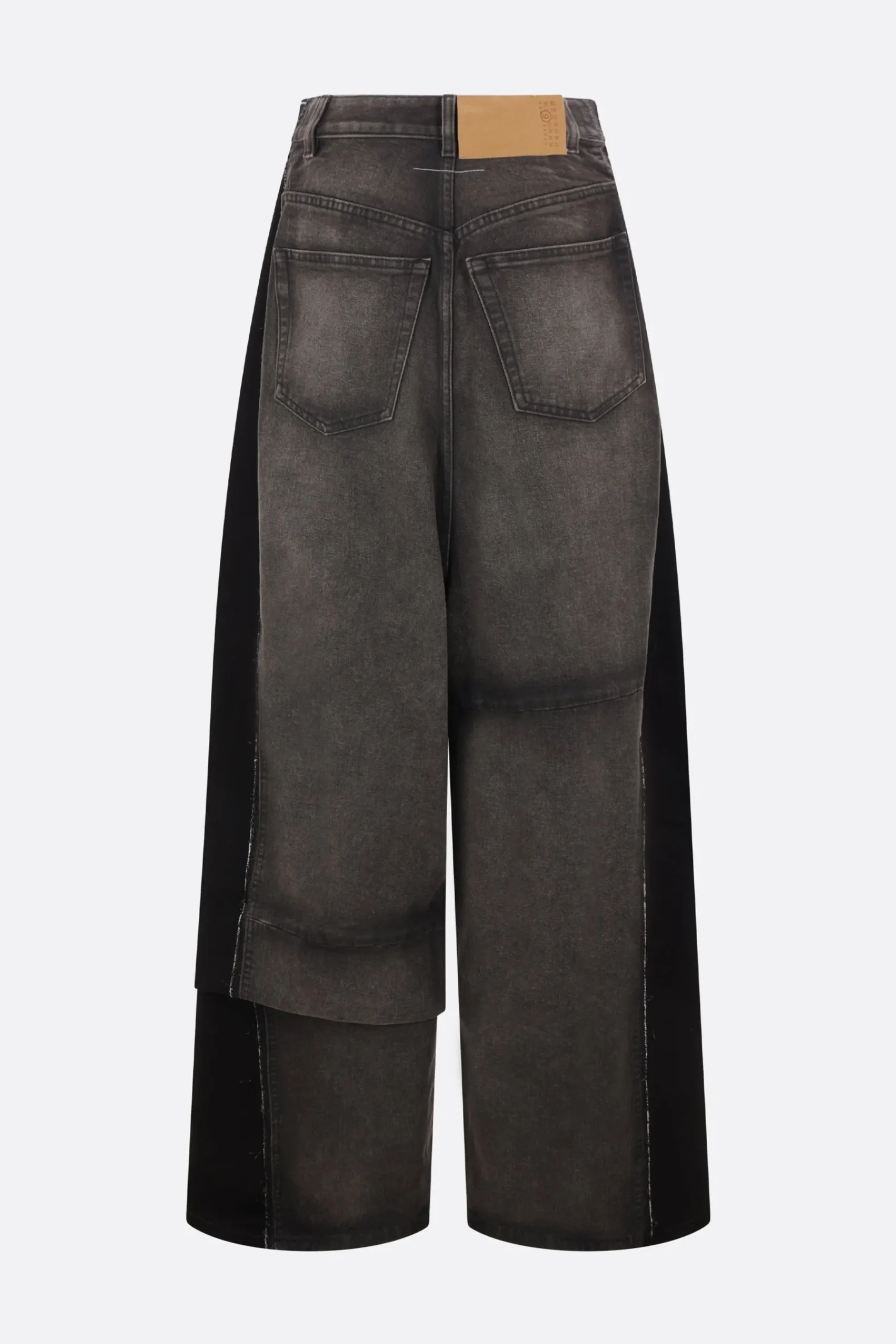 Women MM6 wide-leg denim jeans