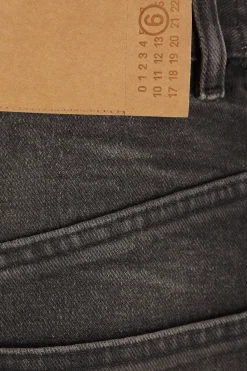 Women MM6 wide-leg denim jeans