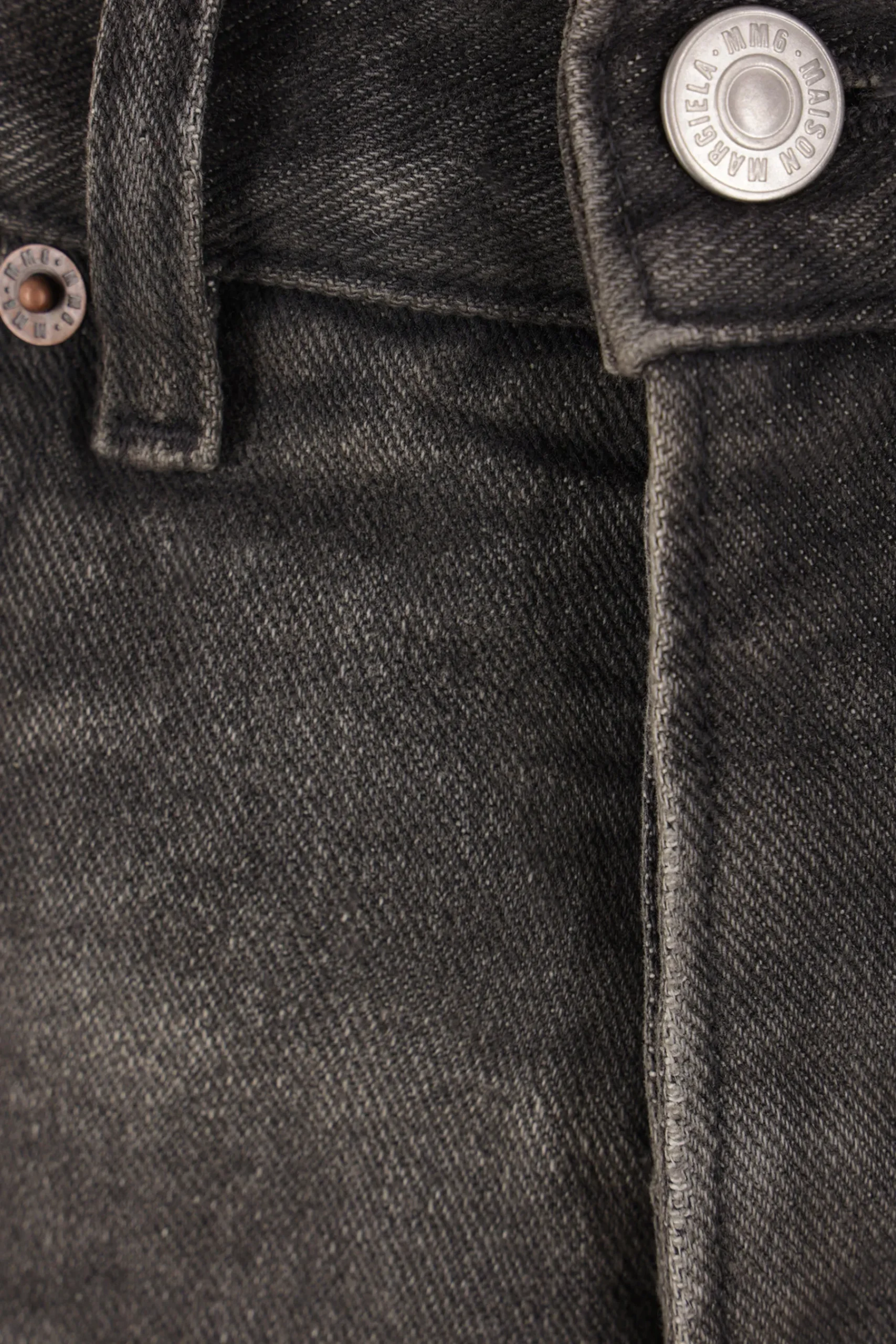 Women MM6 wide-leg denim jeans