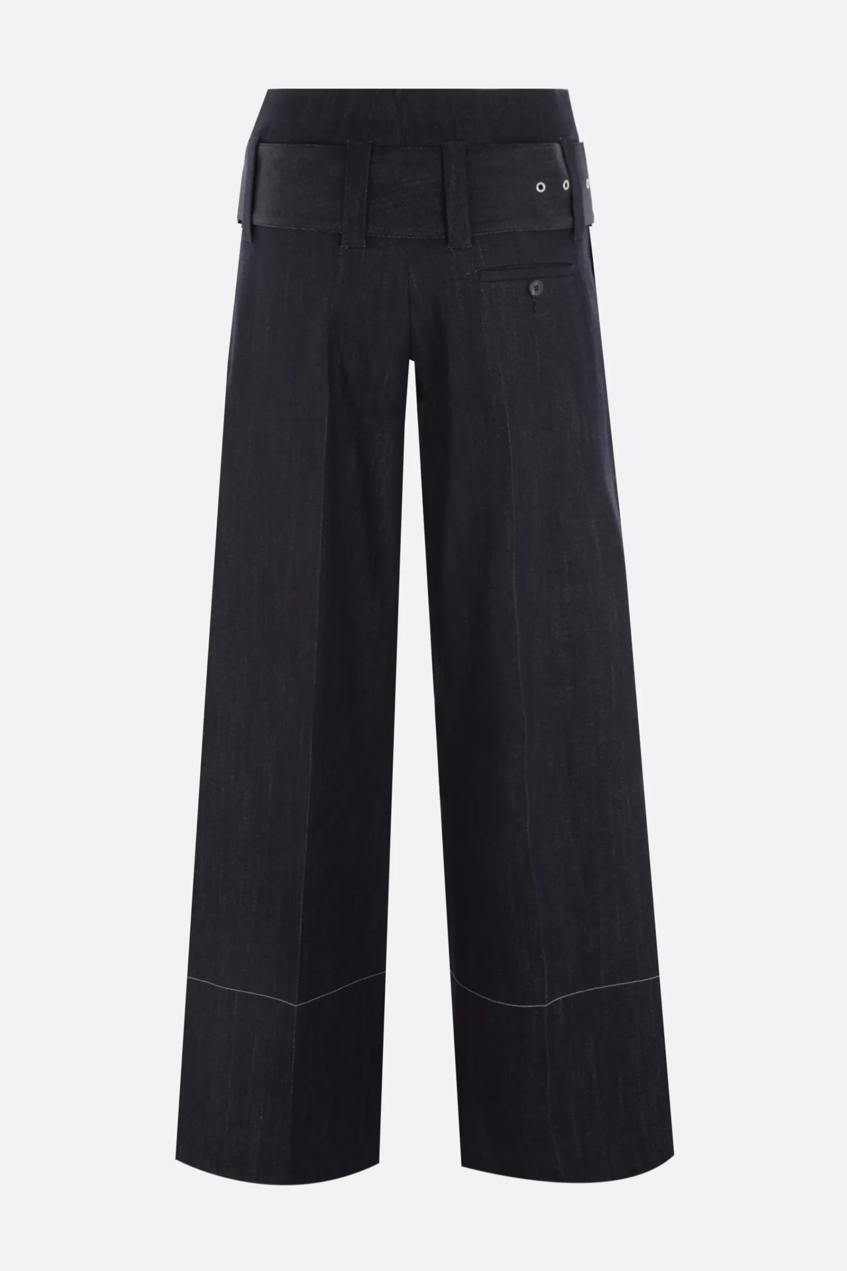 Women 10 CORSO COMO wide-leg stretch denim jeans