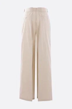 Women MAISON MARGIELA wide-leg trousers in cotton blend