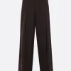 JIL SANDER wide-leg trousers in silk blend