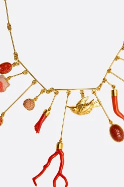 Women GRAINNE MORTON Wire Charm Drop necklace