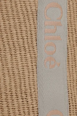 Women CHLOÉ Woody large fair-trade paper handbag