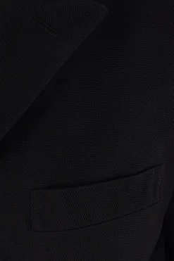 Women COMME DES GARÇONS wool and mesh jacket with destructured hem