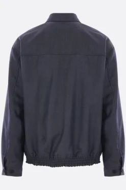COMME DES GARÇONS HOMME wool and mohair full-zip jacket