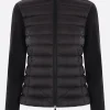 Women MONCLER wool and nylon padded cardigan
