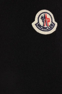 Women MONCLER wool and nylon padded cardigan