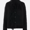 Women Y'S wool asymmetric cardigan