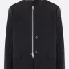 SACAI wool blend and nylon suiting jacket