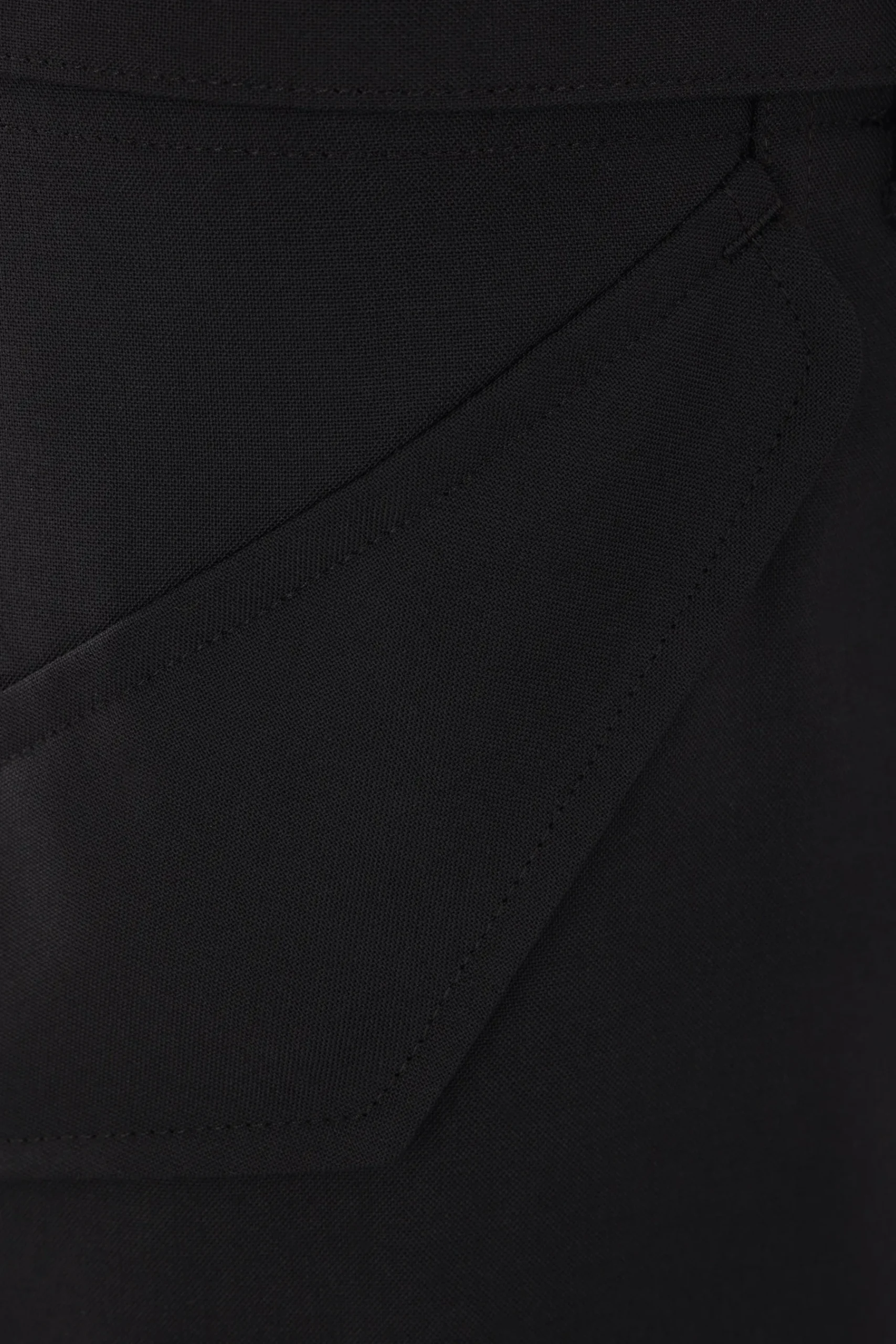SACAI wool blend cargo trousers with belt