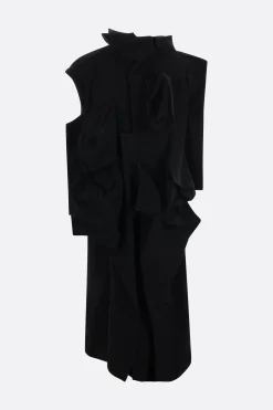 Women YOHJI YAMAMOTO wool blend destructured coat
