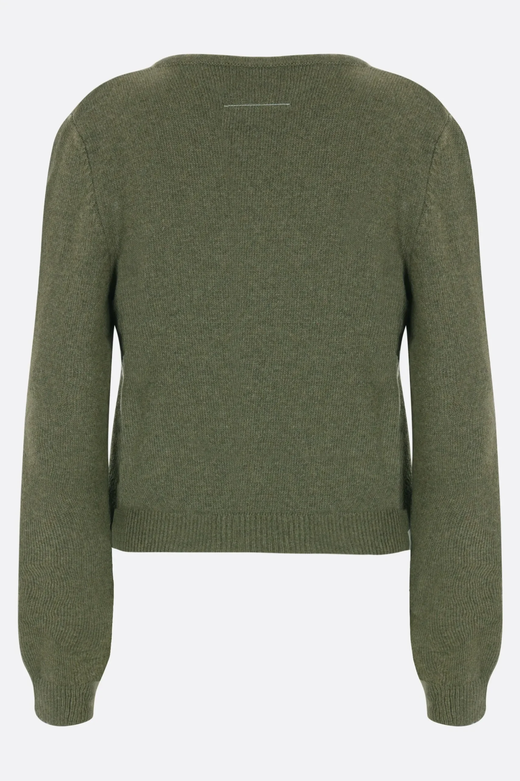 Women MM6 wool blend pullover with cut-out details