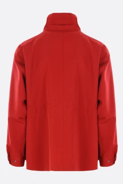 AURALEE wool canvas high neck zip blouson