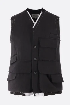 Women MAISON MARGIELA wool cargo vest