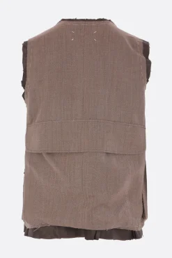 MAISON MARGIELA wool cargo vest