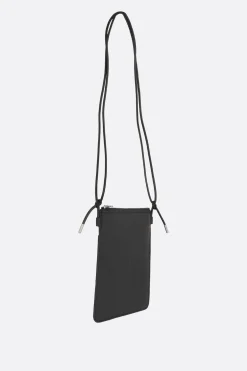 Y-3 crossbody bag in crinkled leather