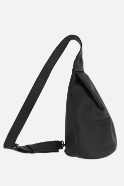 Women DISCORD YOHJI YAMAMOTO Y small grainy leather one-shoulder backpack