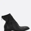 GUIDI zipped ankle boots in grainy leather