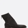 GUIDI zipped ankle boots in grainy leather