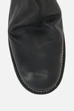 GUIDI zipped ankle boots in grainy leather