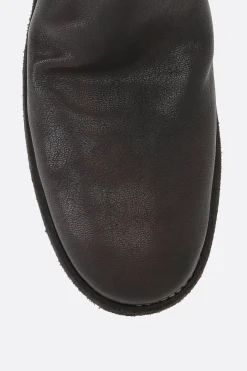GUIDI zipped ankle boots in grainy leather